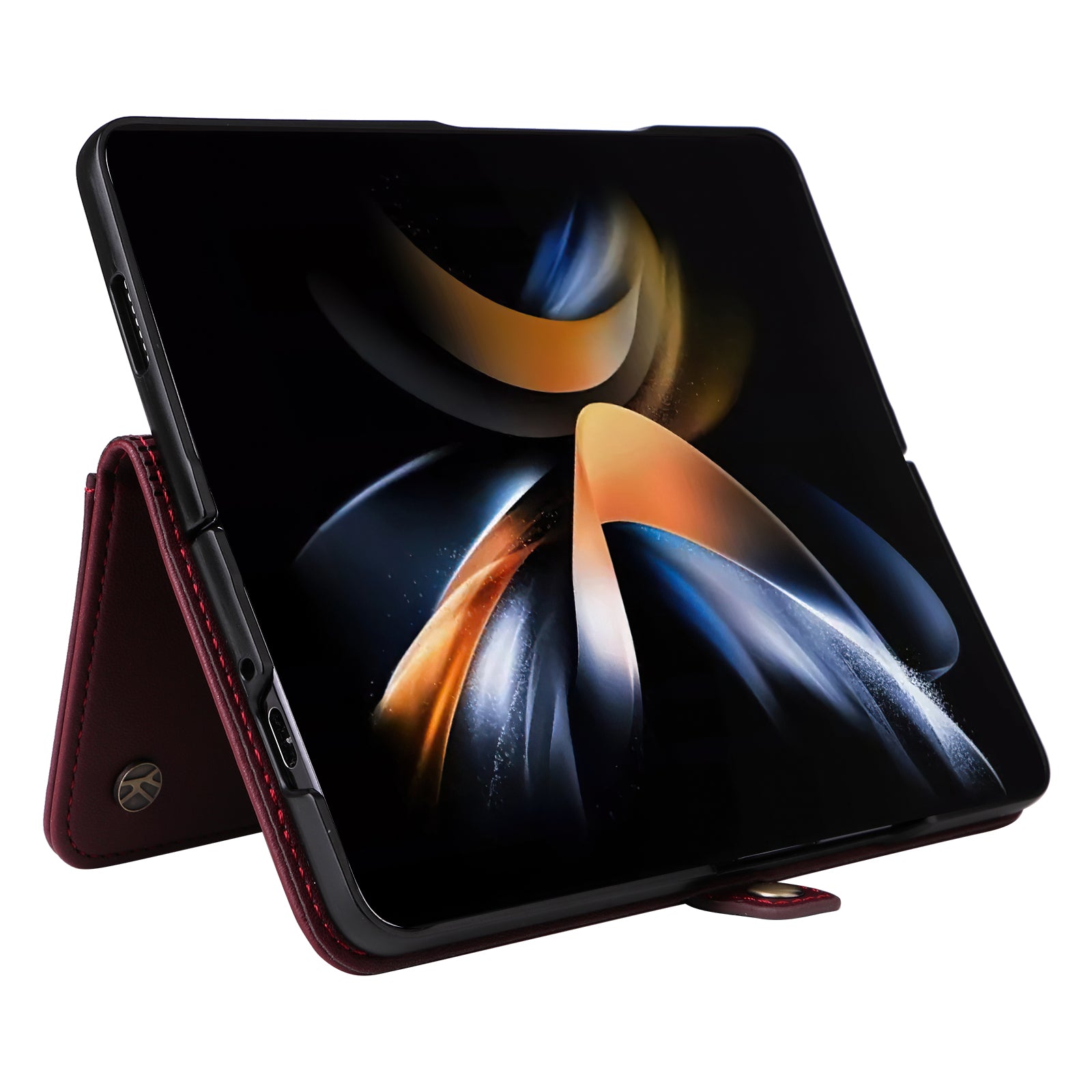 YIKATU YK- 001 for Samsung Galaxy Z Fold6 5G Case PU Leather Strong Magnetic Flip hone Cover - Wine Red YIKATU YK- 001 for Samsung Galaxy Z Fold6 5G Case PU Leather Strong Magnetic Flip hone Cover - Wine Red
